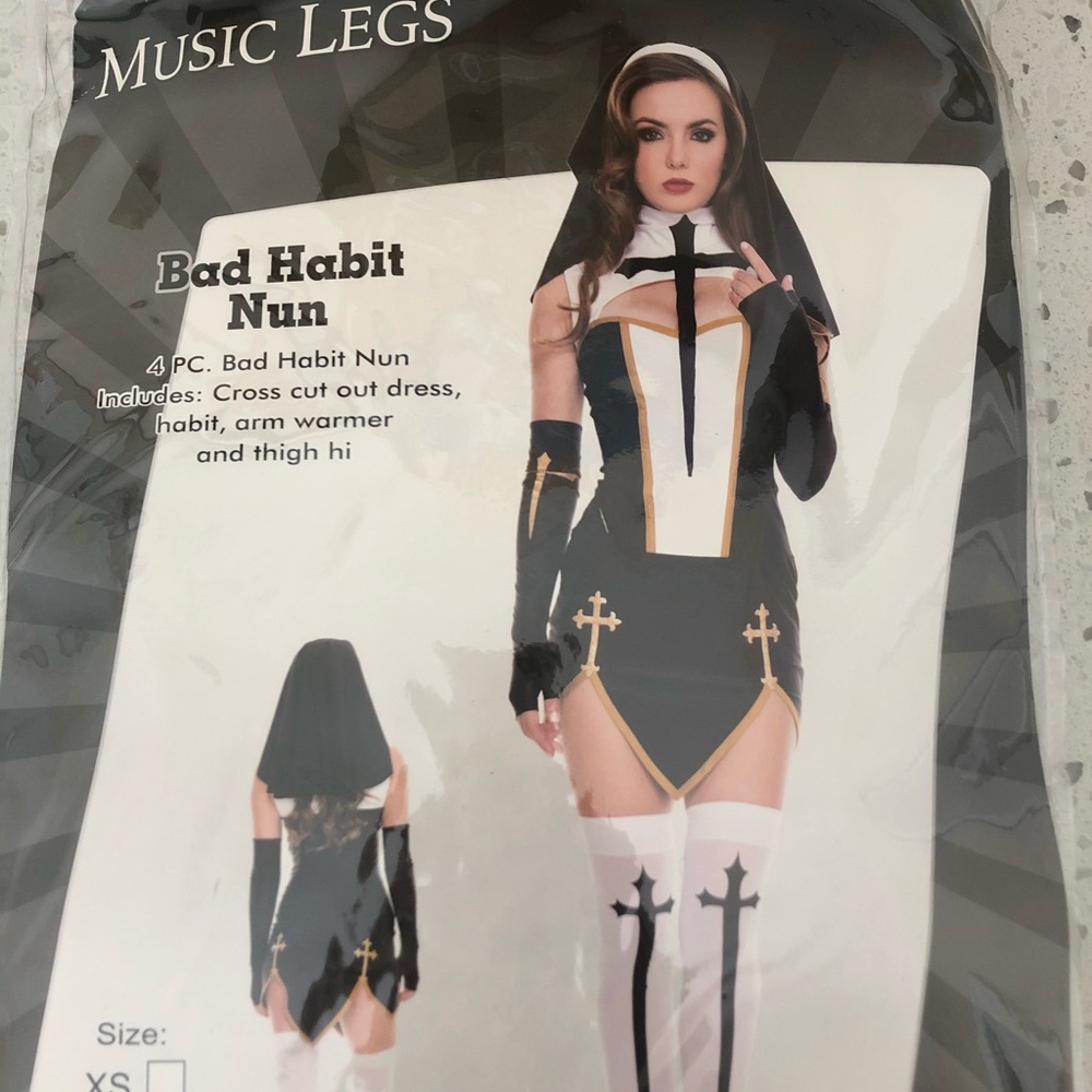 Halloween costume nun